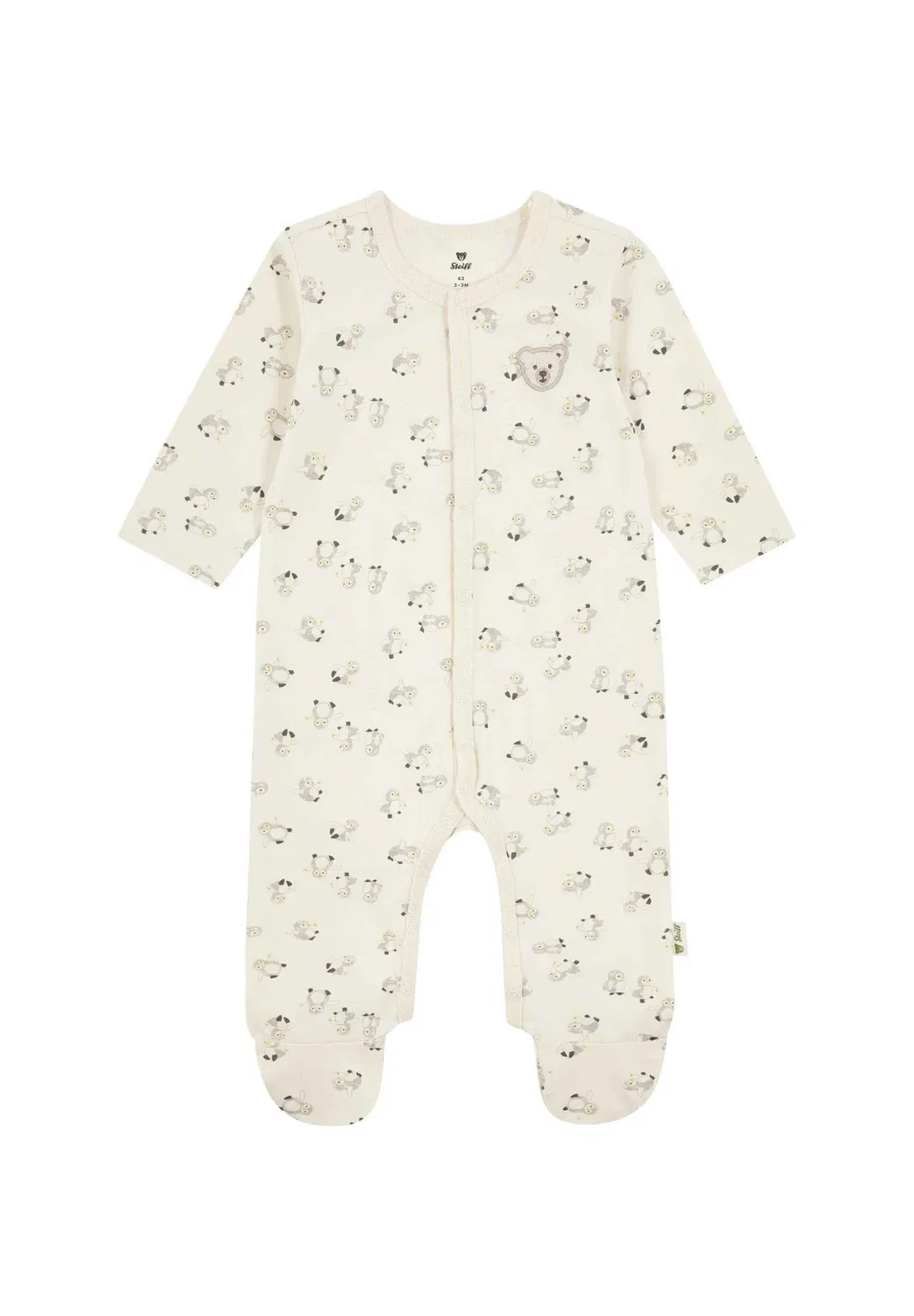 Strampler langarm baby wellness унисекс - костюм для сна Steiff, Eggnog