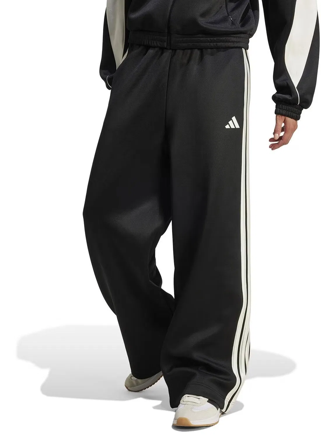 Спортивные штаны с атласной отделкой Stadium 3 stripes Adidas, черный