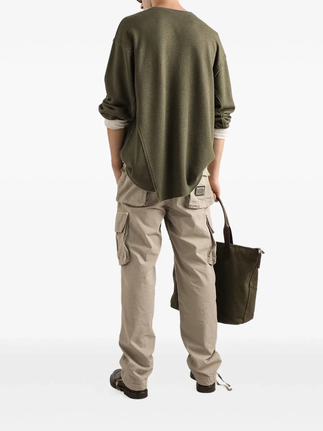 Брюки карго с карманами Dolce & Gabbana, нейтральные цвета — фото 3