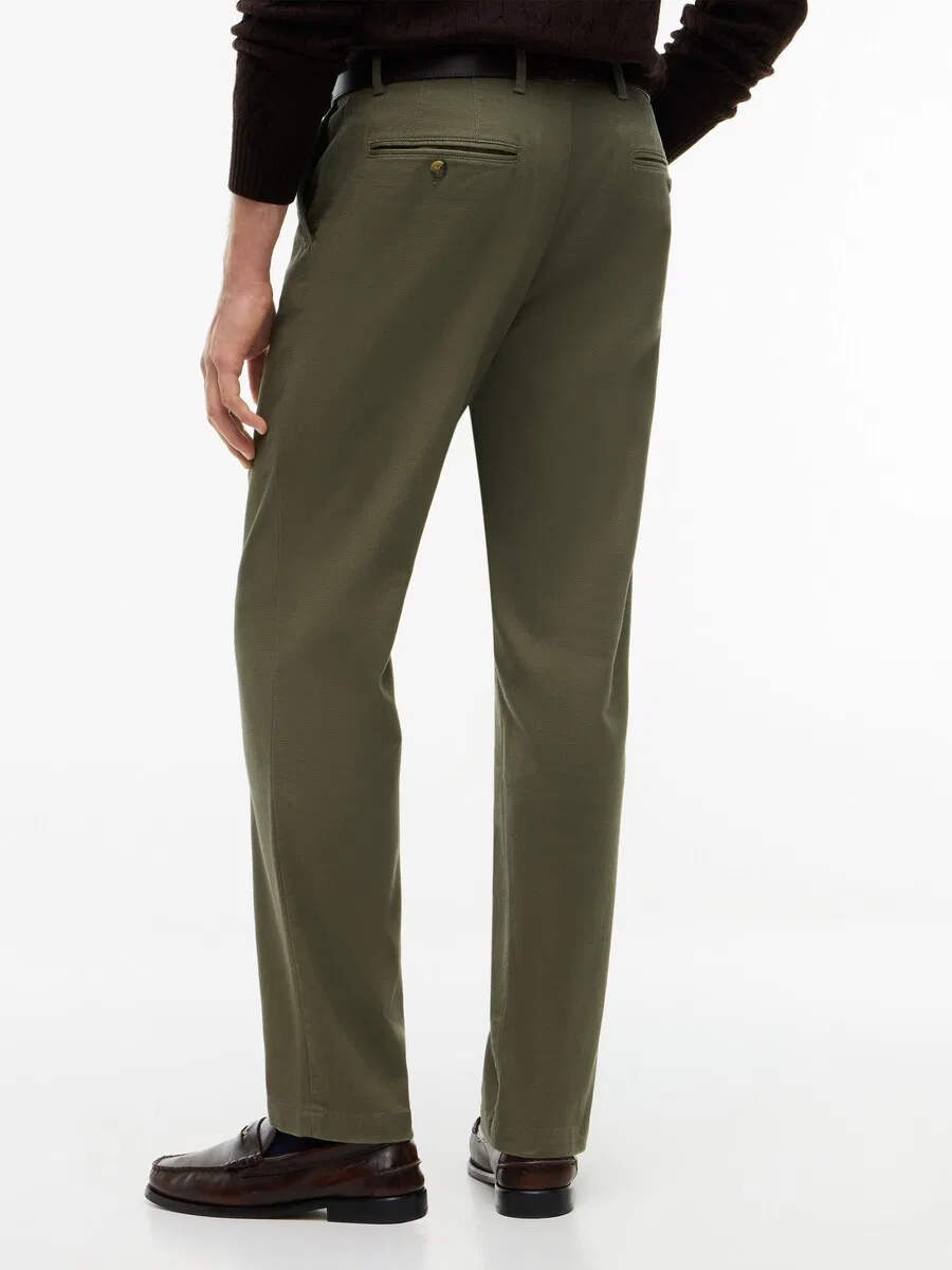Брюки-чиносы TOMMY HILFIGER Regular 'Denton' оливкового цвета — фото 4