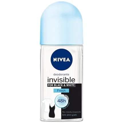 Дезодорант-роллон свежести Nivea Black & White Invisible Fresh, 50 мл