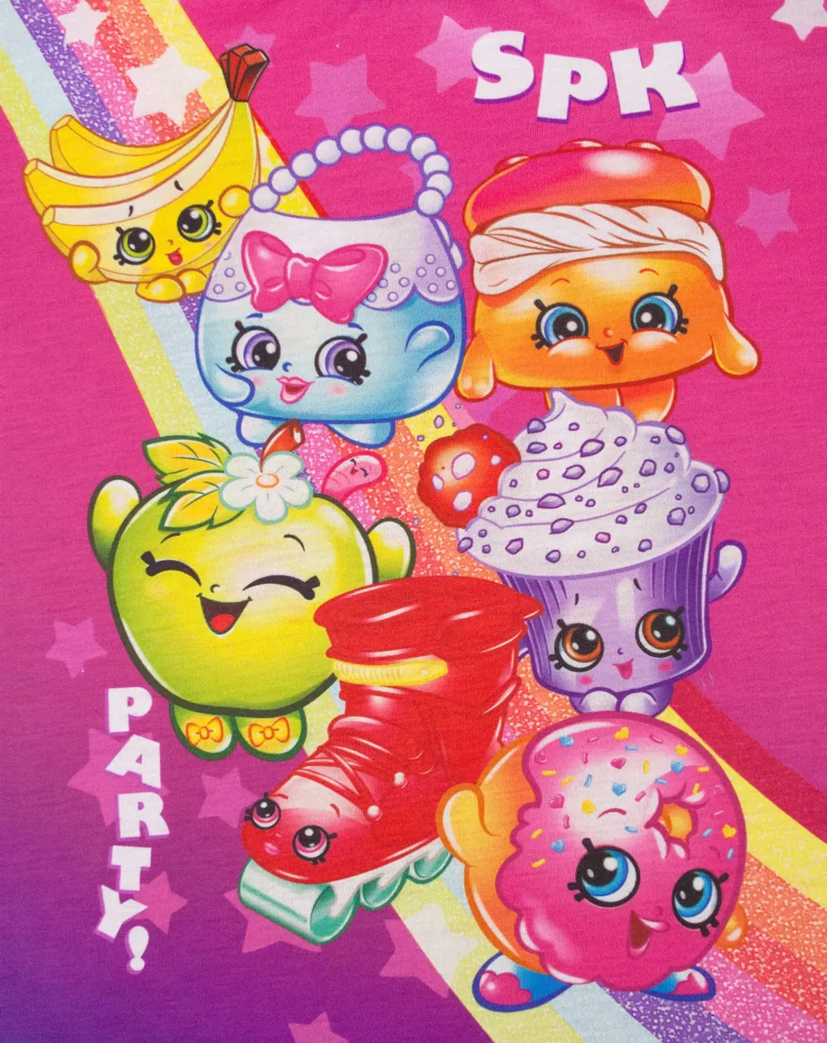 Детская пижама с коротким рукавом и короткими штанинами для девочек Shopkins, Pink — фото 4
