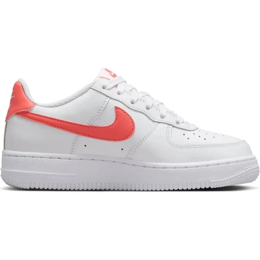 Кроссовки повседневные с кожаным верхом Air Force 1 Nike, Бело-желтый — фото 2