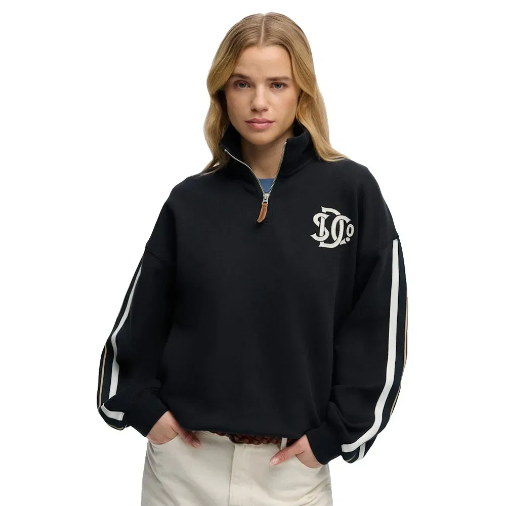 Худи на молнии Superdry Country Club Applique, черный