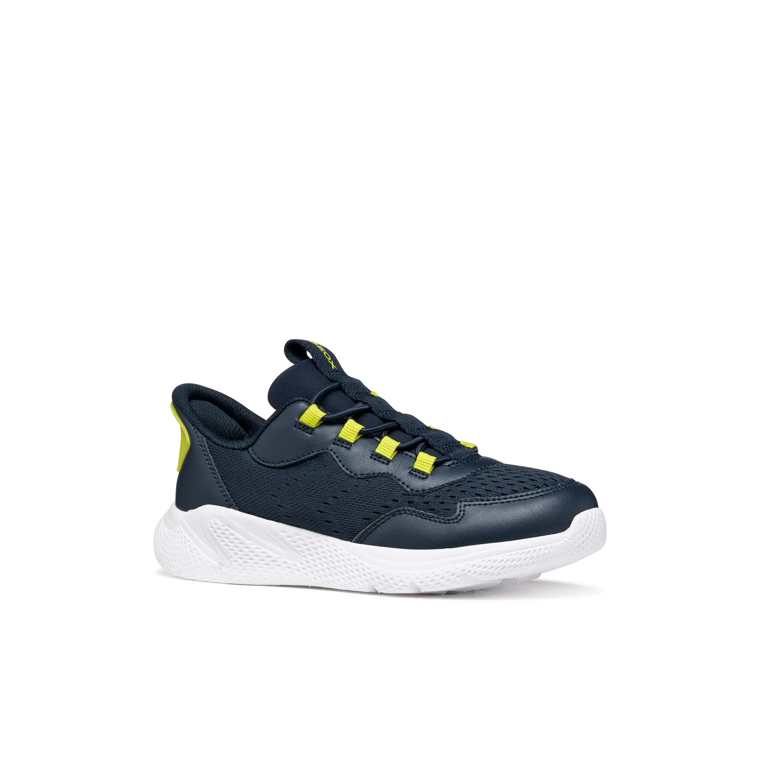 Детские кеды с контрастными деталями Geox, Dark Blue/Green