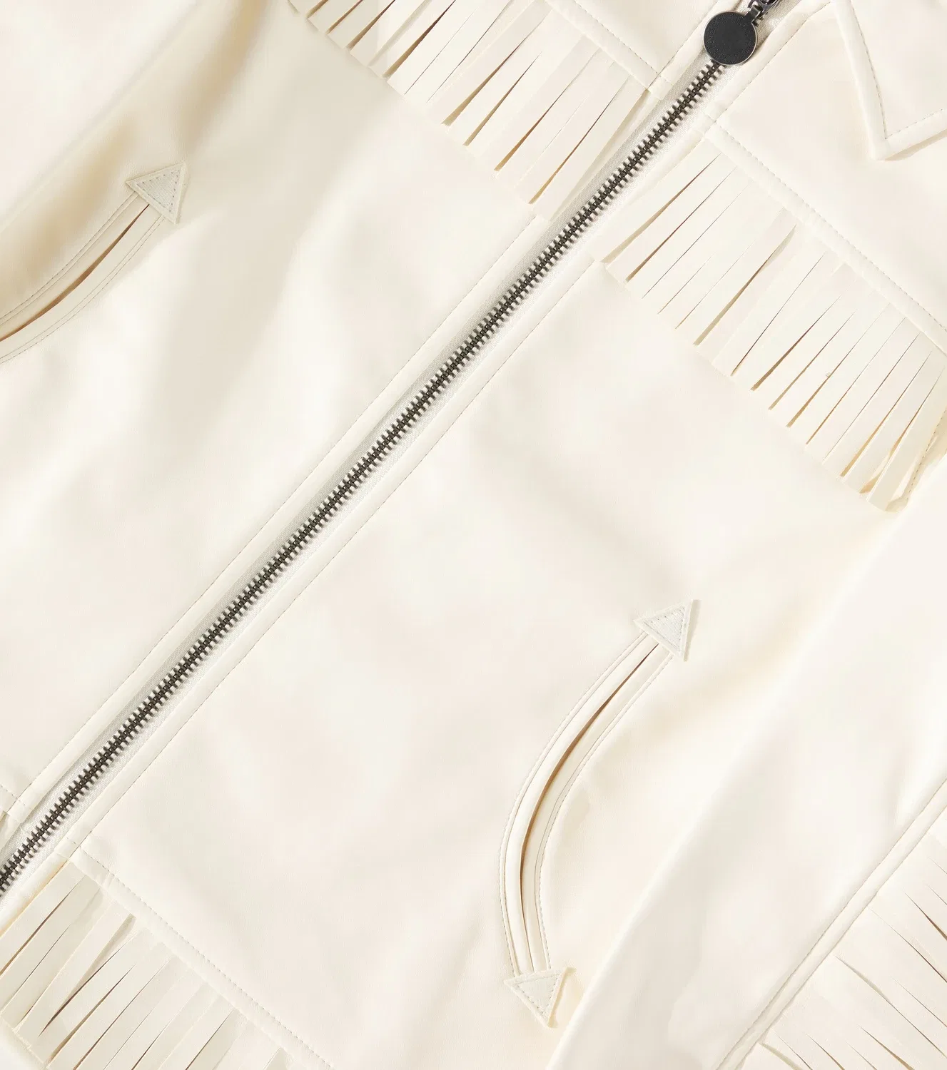 Легкая куртка с бахромой Stella Mccartney Kids, белый — фото 3