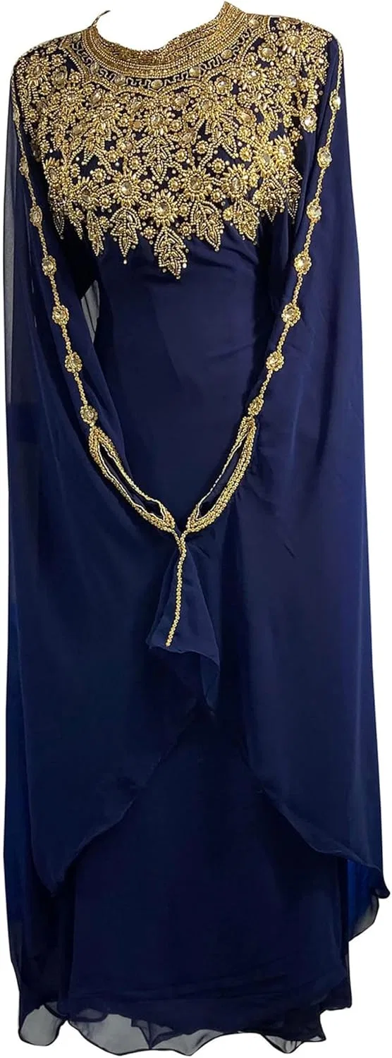 Женское покрывало кафтан FARASHA, Navy Blue
