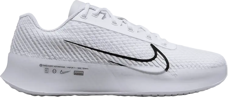 Кроссовки Nike Wmns NikeCourt Air Zoom Vapor 11 'White Black', белый