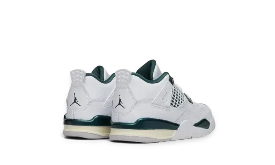 Детские кроссовки в ретро-стиле Air Jordan 4 Retro Oxidized Green Nike, Schwarz — фото 3