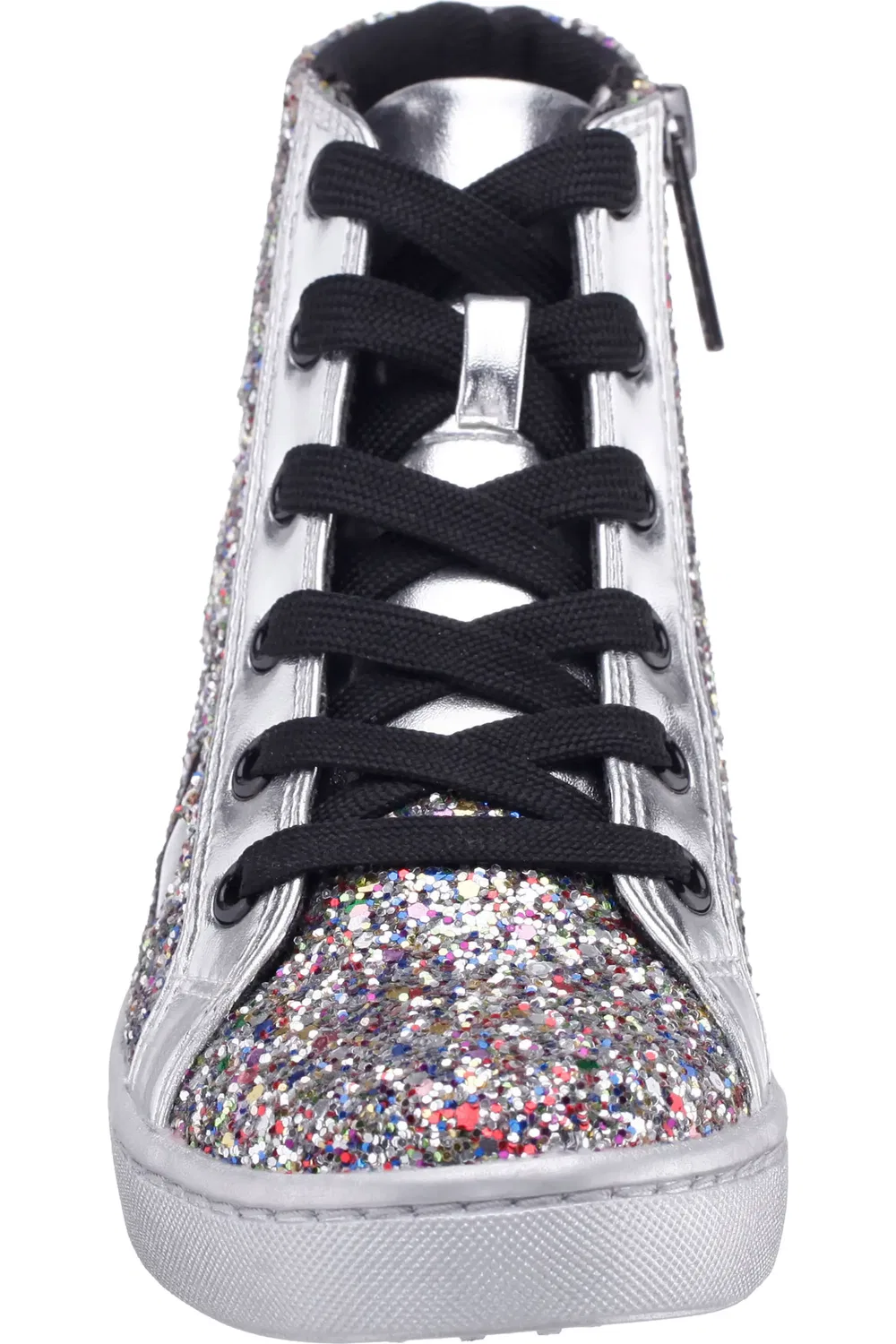 Детские кеды высокие с блестками Cass Nina, Multi Glitter — фото 4