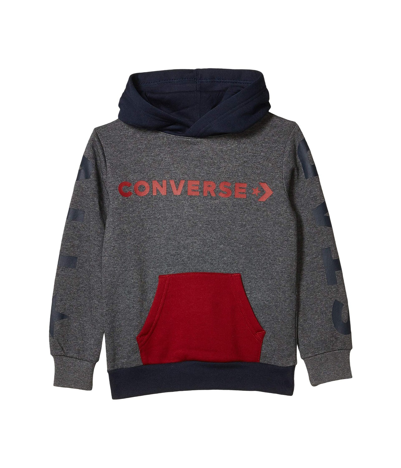 

Худи Converse Kids, Wordmark Fleece Color Block Pullover Hoodie