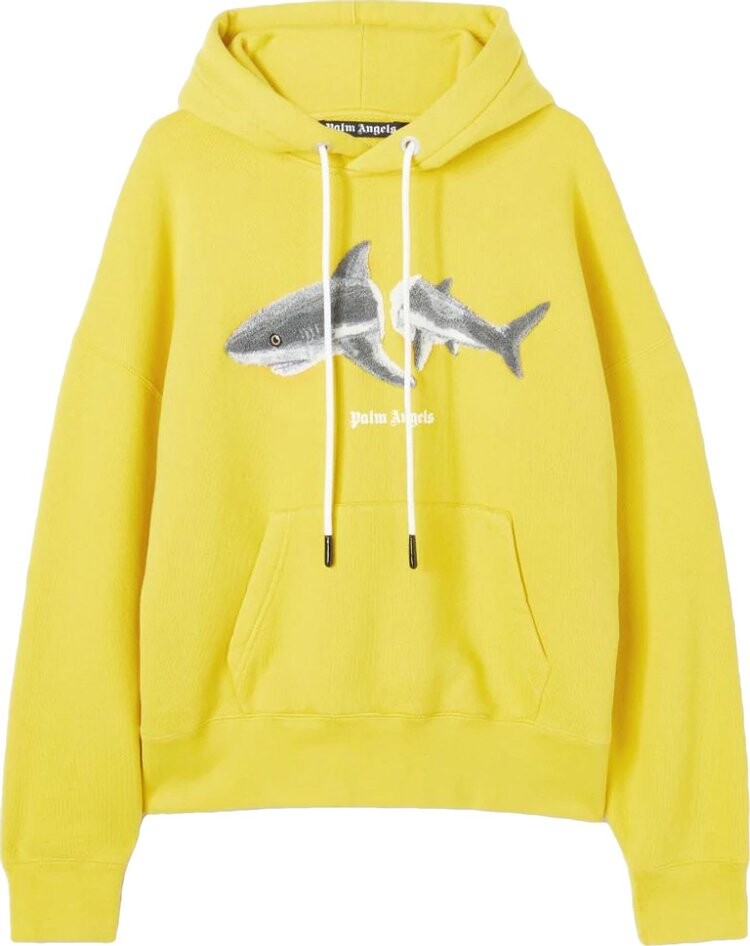 

Худи Palm Angels Shark Hoodie 'Yellow/Grey', желтый