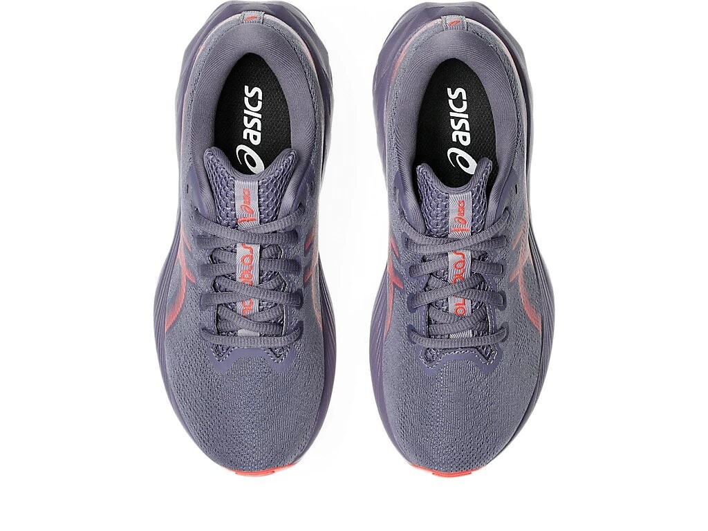 Беговые детские кроссовки Asics Novablast 5 GS, Greyish Purple/Coral Reef, фиолетовый — фото 4