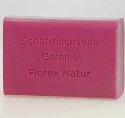 Мыло Florex с овечьим молоком, аромат герани, 100 г