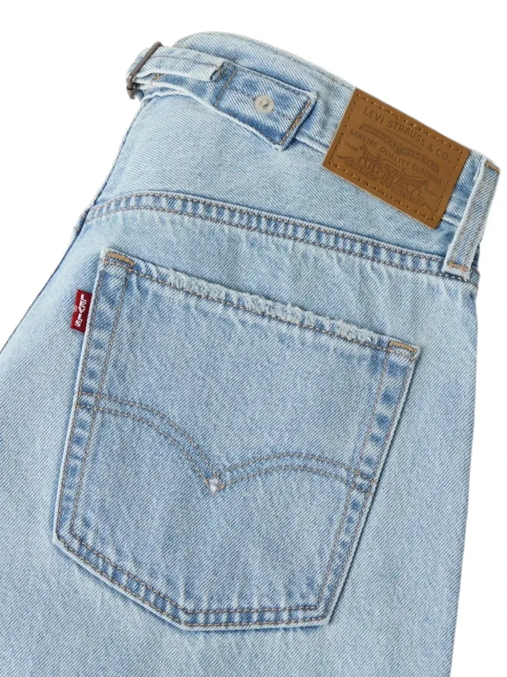 Джинсы сужающегося к щиколотке кроя с хлястиком на поясе Levi'S, синий — фото 3