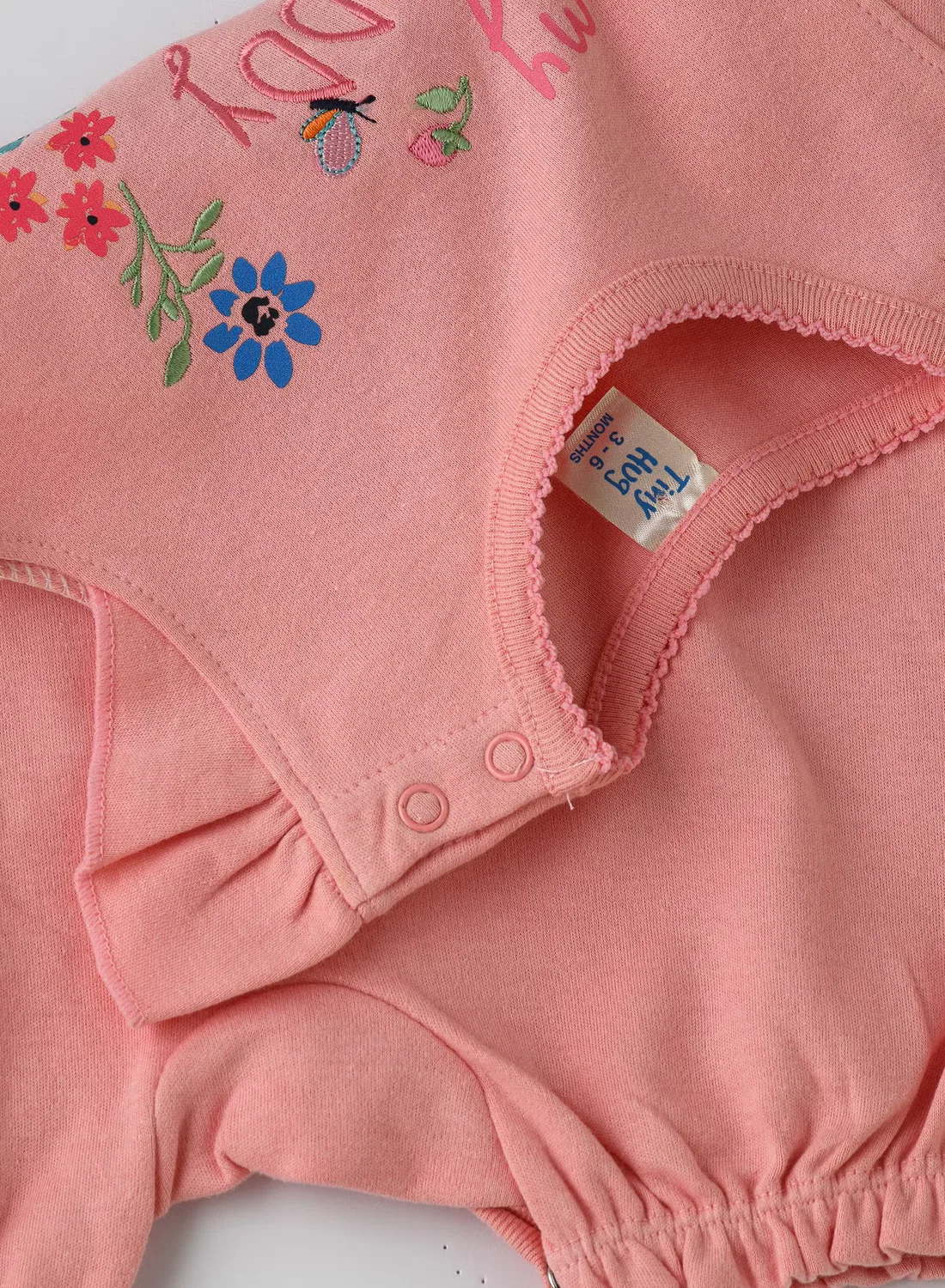Боди-комбинезон с принтом и надписью My Daddy Thinks I'm Sweet Tiny Hug, розовый — фото 4
