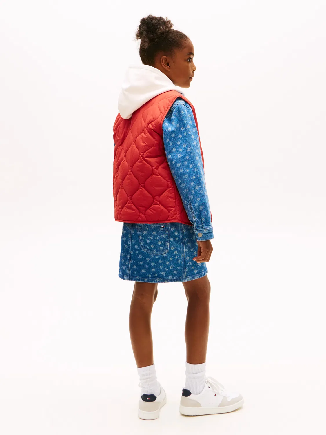 Детский стеганый жилет для мальчиков с узором Tommy Hilfiger, Red — фото 2