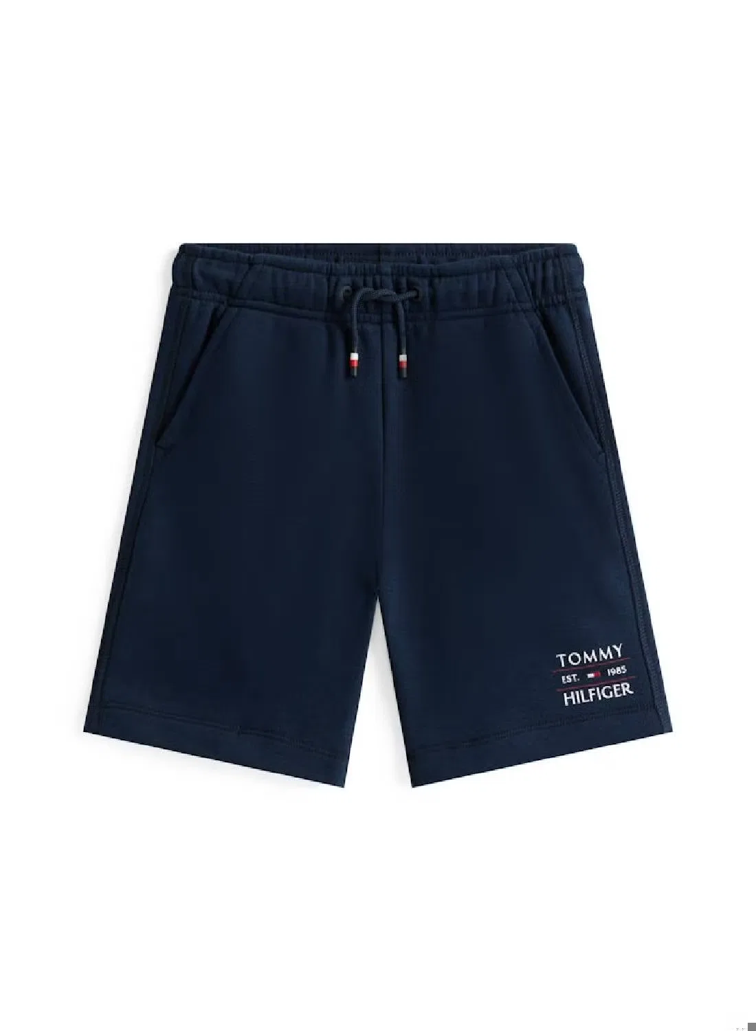 Шорты спортивные с логотипом Tommy Hilfiger, темно-синий — фото 3