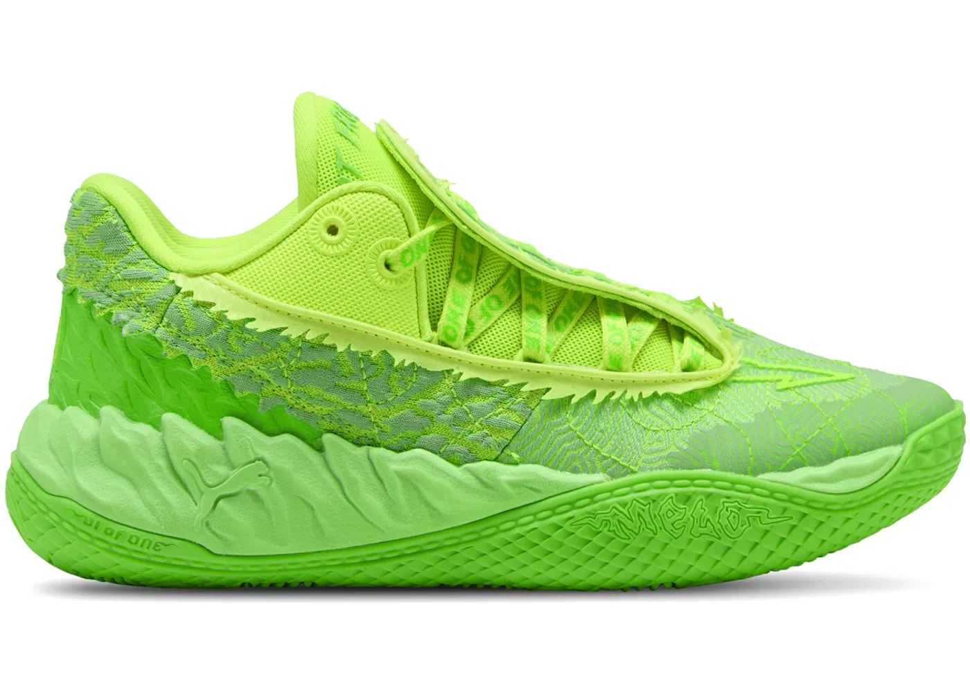 Детские кроссовки для мальчиков Puma LaMelo Ball MB.05 Lo, Fluro Green Pes/Fluro Yellow Pes