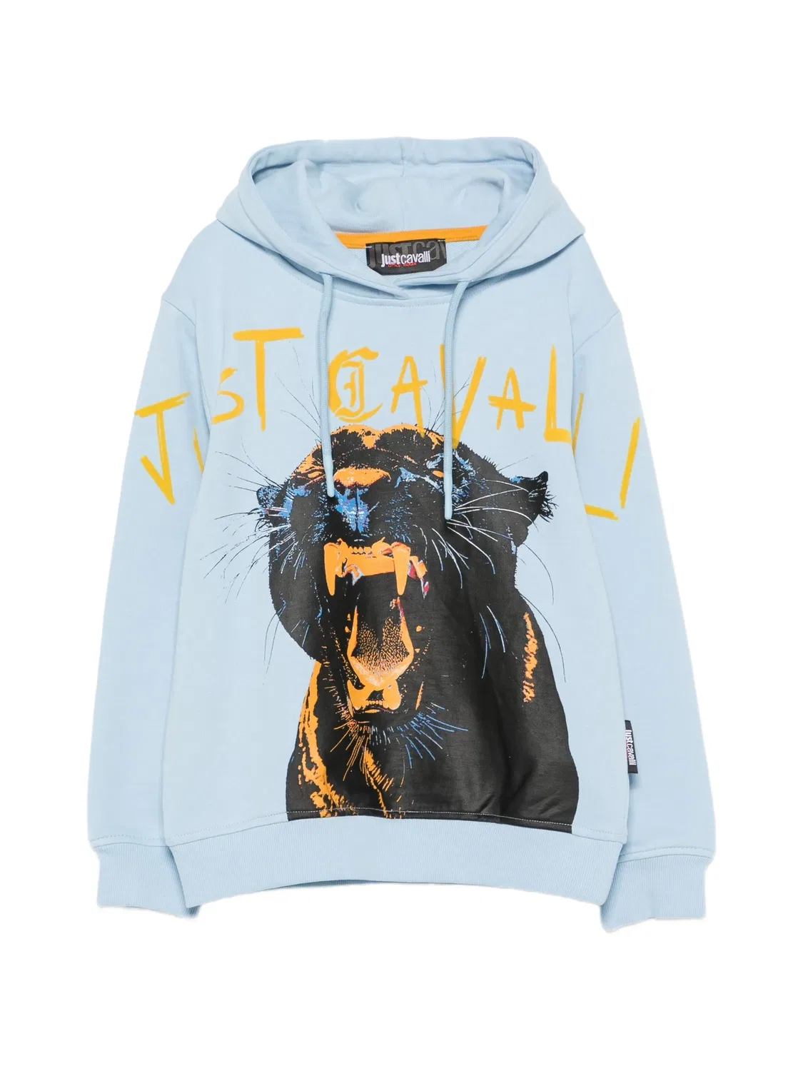 Just Cavalli Худи с пантерным принтом, синий