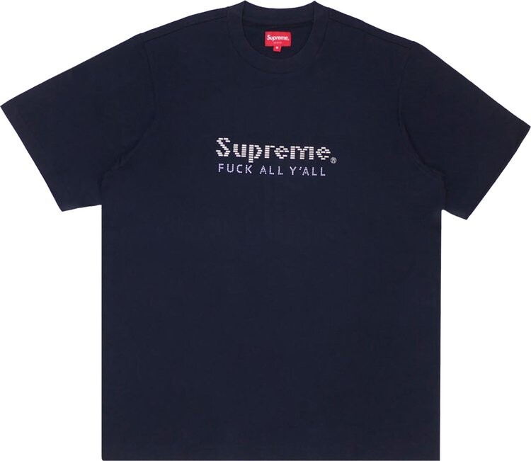 

Футболка Supreme Gold Bars Tee 'Navy', синий