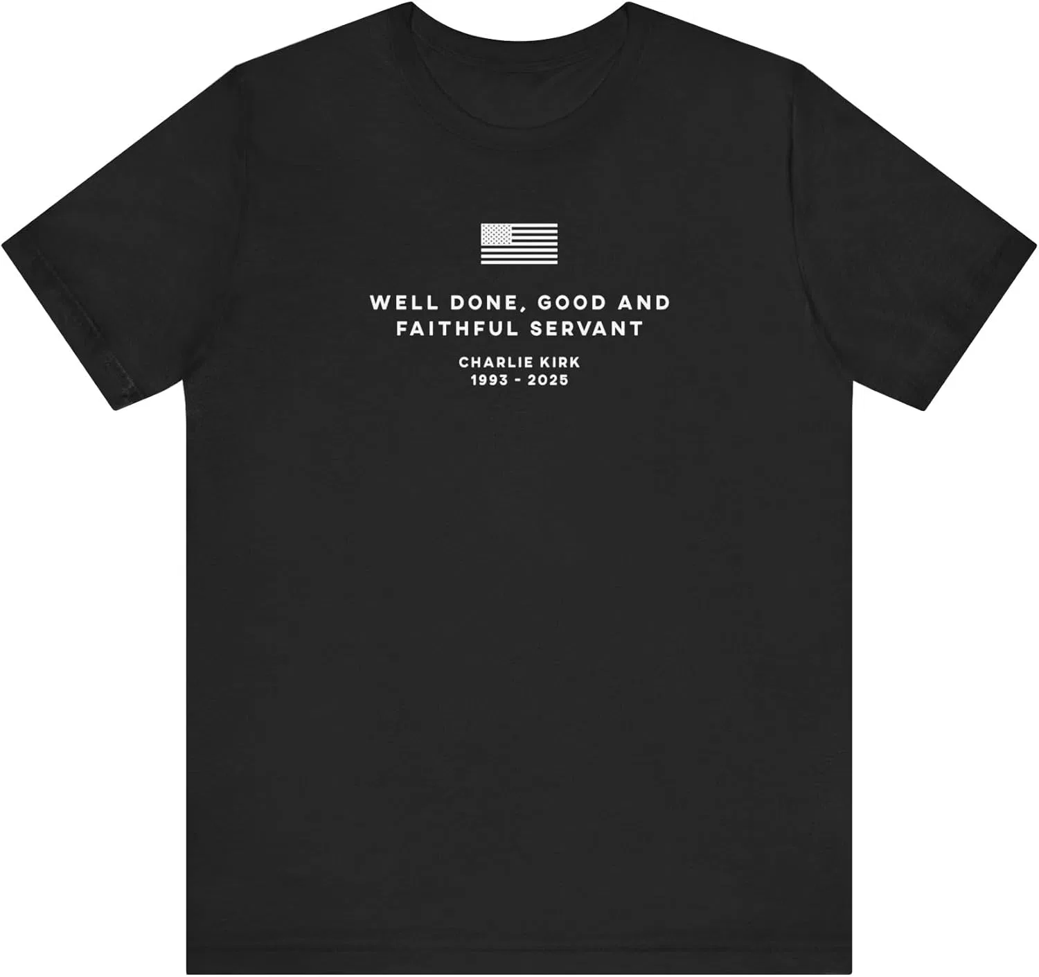 Унисекс футболка с патриотическим принтом Bella+canvas 3001, Black