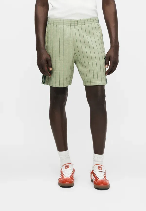 Шорты в тонкую полоску, унисекс Adidas Originals, светло-зеленый