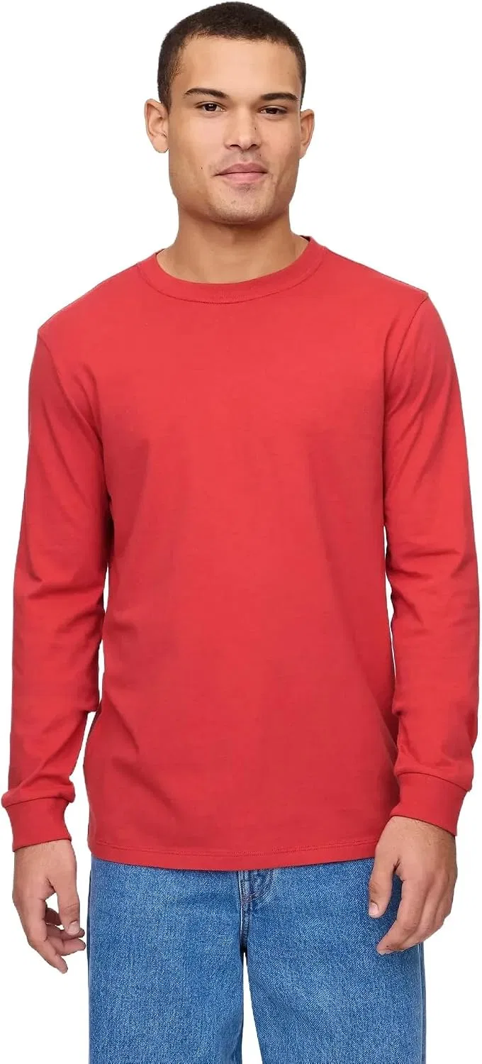 Мужская футболка с длинным рукавом Everyday Soft GAP, Modern Red