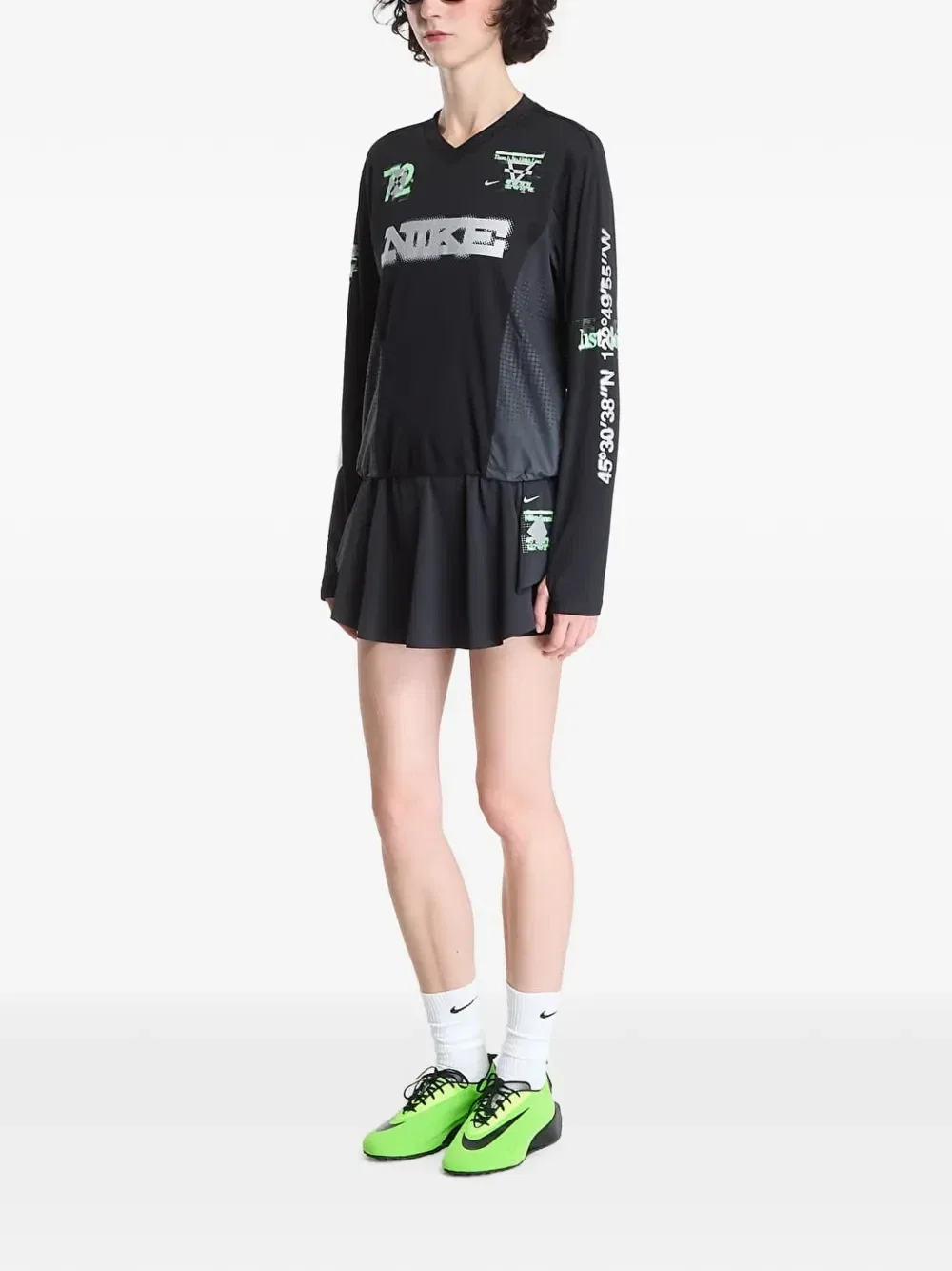 Футболка с длинным рукавом Swift Dri-FIT Nike, черный — фото 2