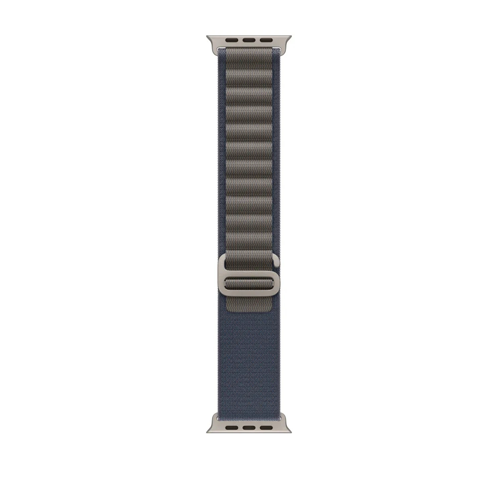 

Ремешок Apple Alpine Loop Blue, 49 мм, Small, Natural Titanium Finish, Синий, Ремешок Apple Alpine Loop Blue, 49 мм, Small, Natural Titanium Finish