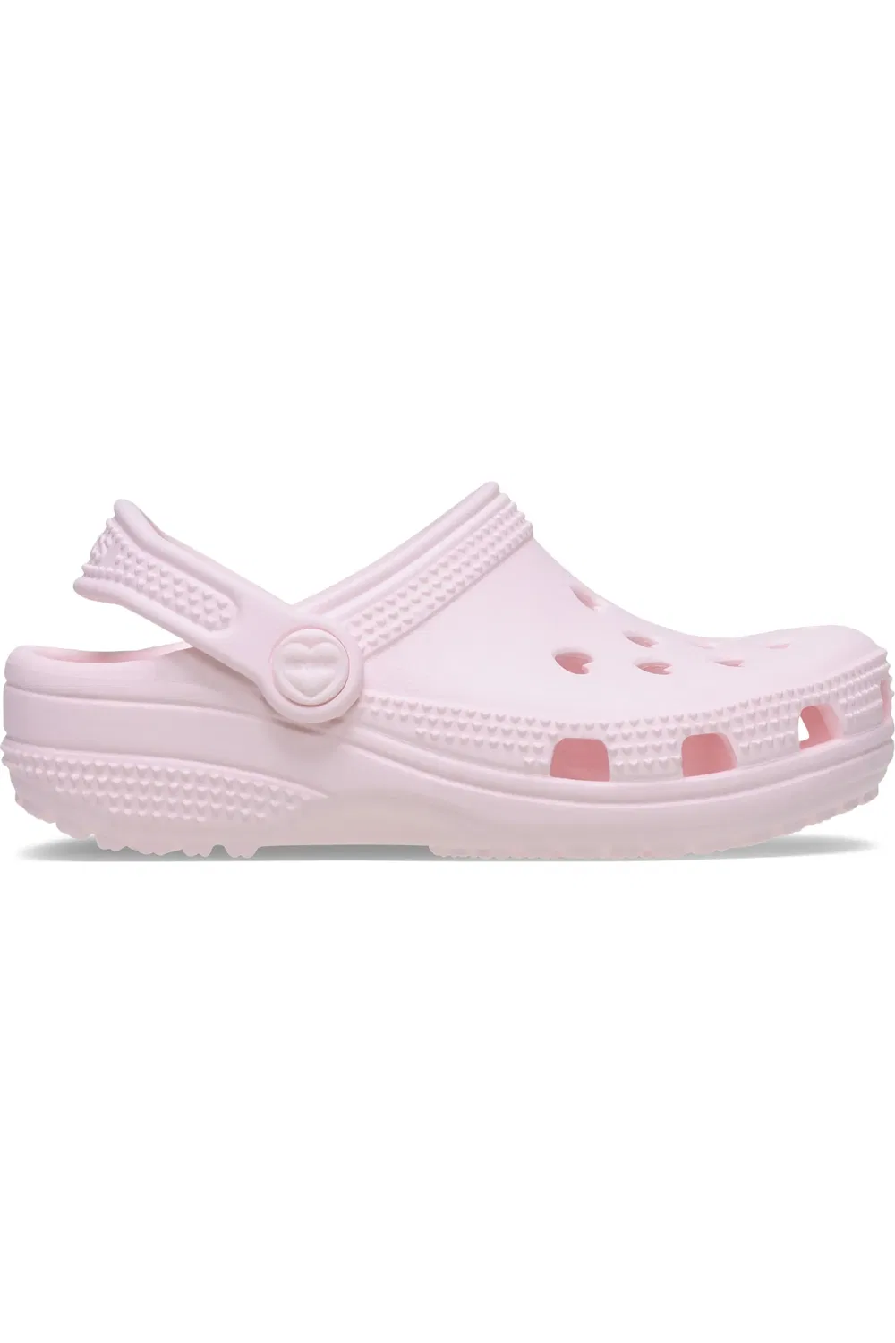 Детские сабо с перфорацией в виде сердечек Classic Hearts Cutout CROCS, Bubble Ice — фото 2