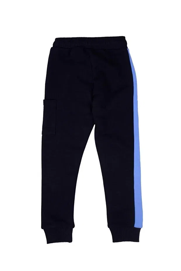 Детские спортивные штаны для девочек с принтом No Fear, Navy Blue — фото 3