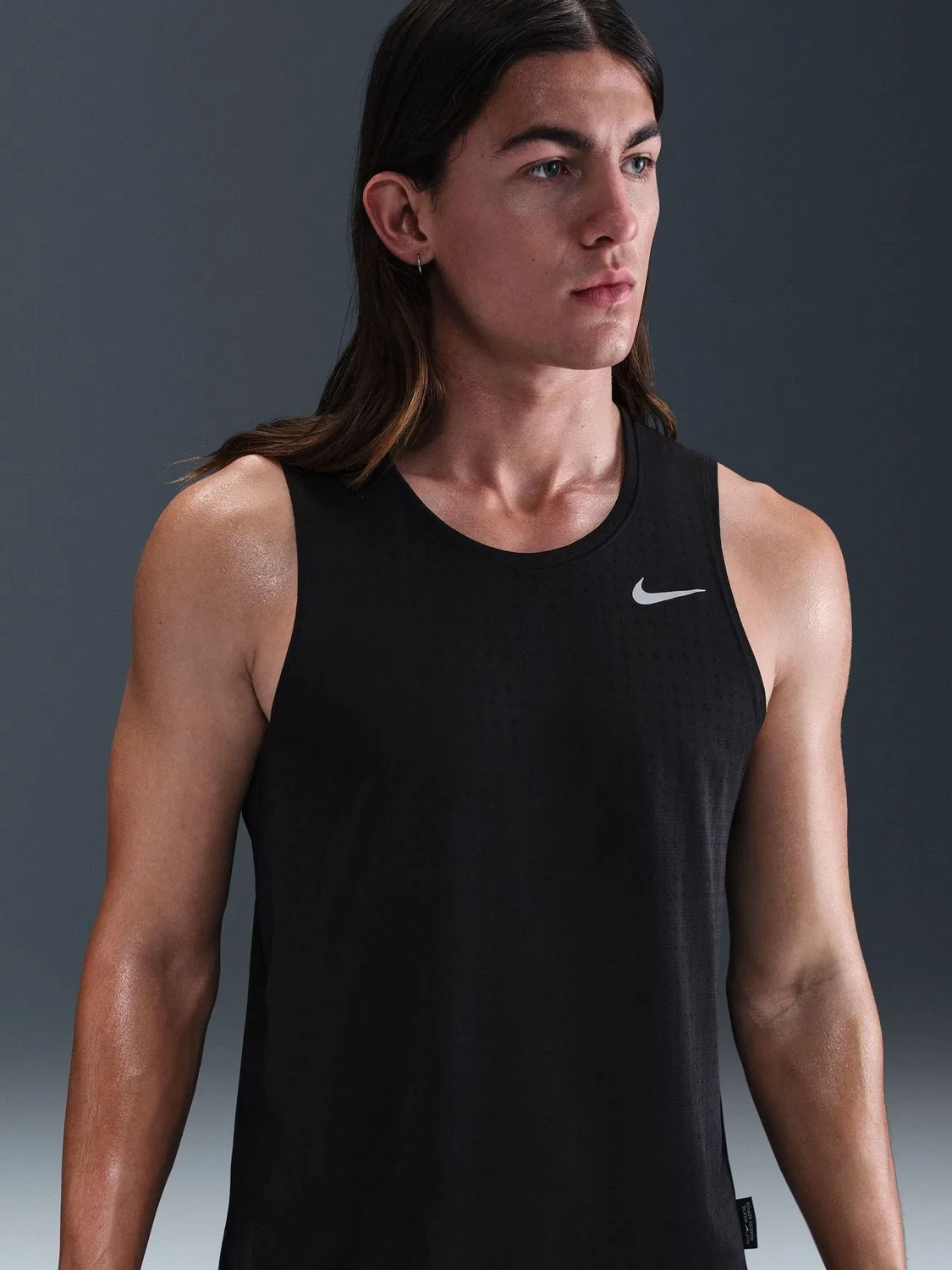 Майка беговая Nike Miler Breathe Dri-FIT, черный — фото 3