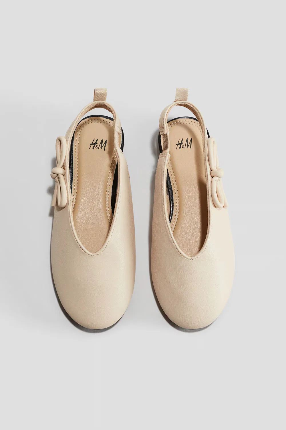 Туфли-лодочки с открытой пяткой и бантом H&M, Hellbeige — фото 2