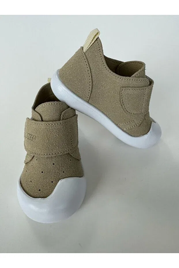 Детские туфли для девочек без каблука Macco Shoes, Beige — фото 4