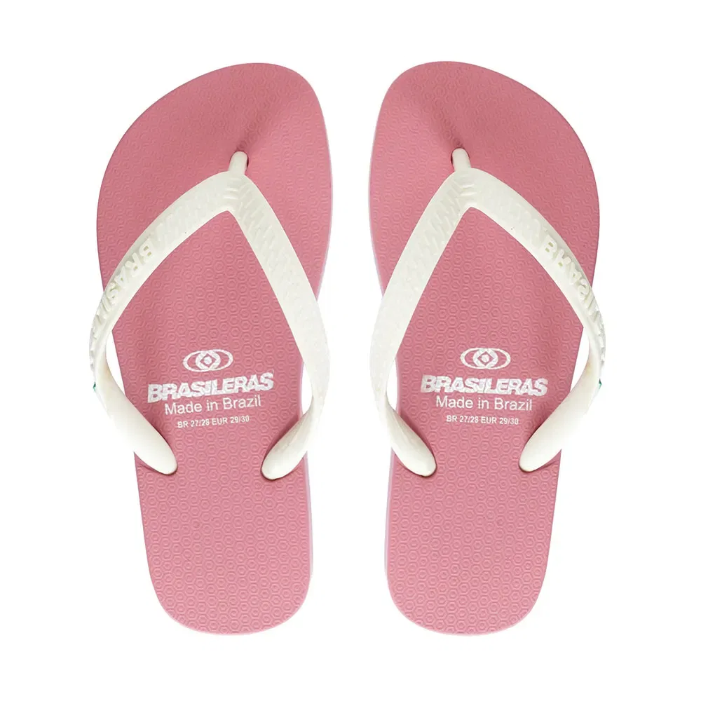 Детские вьетнамки для девочек с широкими ремешками Classic Combi Brasil NL KID Brasileras, Pink — фото 4