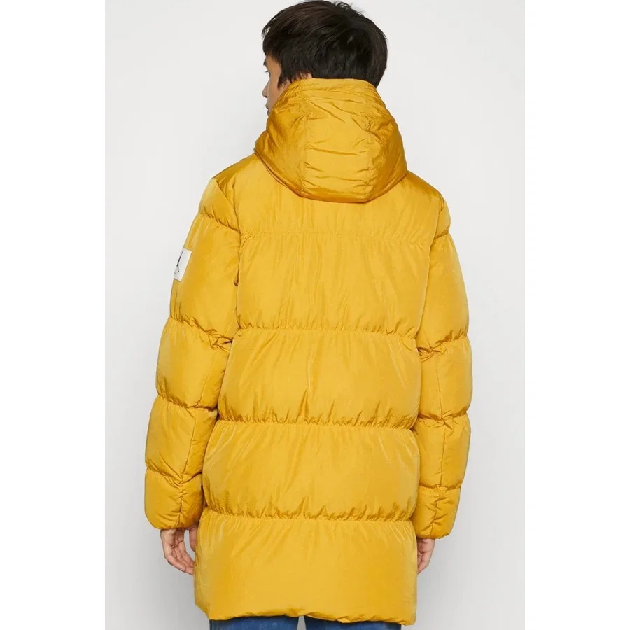 Мужская парка с капюшоном, утепленная, Nike Jordan Statement Chutney Down Fill Repel Puffer, Горчичный — фото 2