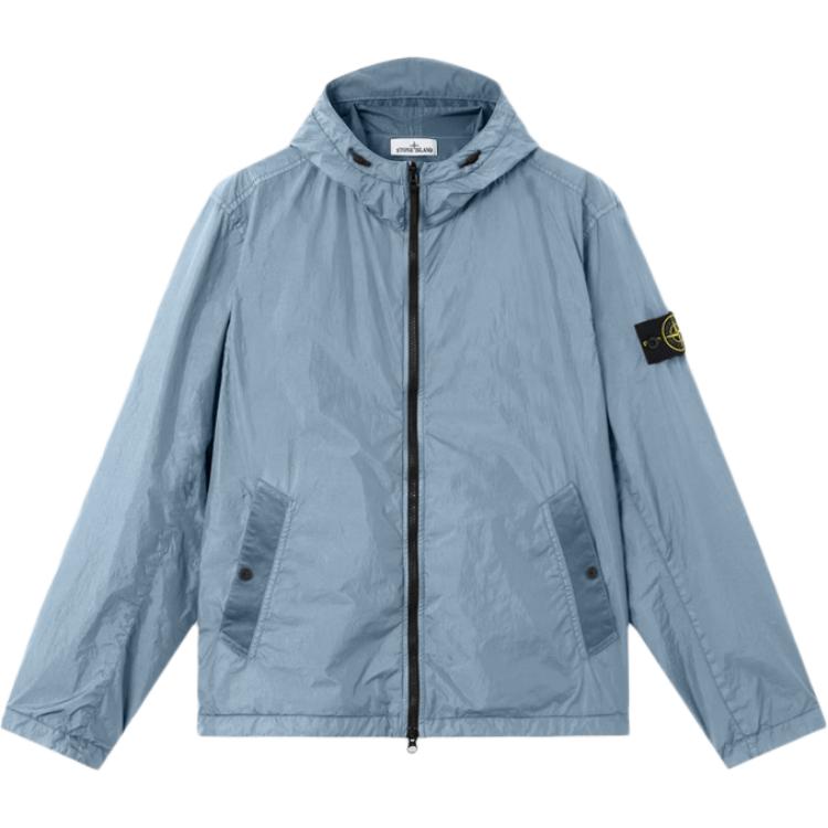 

Куртка с капюшоном на молнии STONE ISLAND, синий