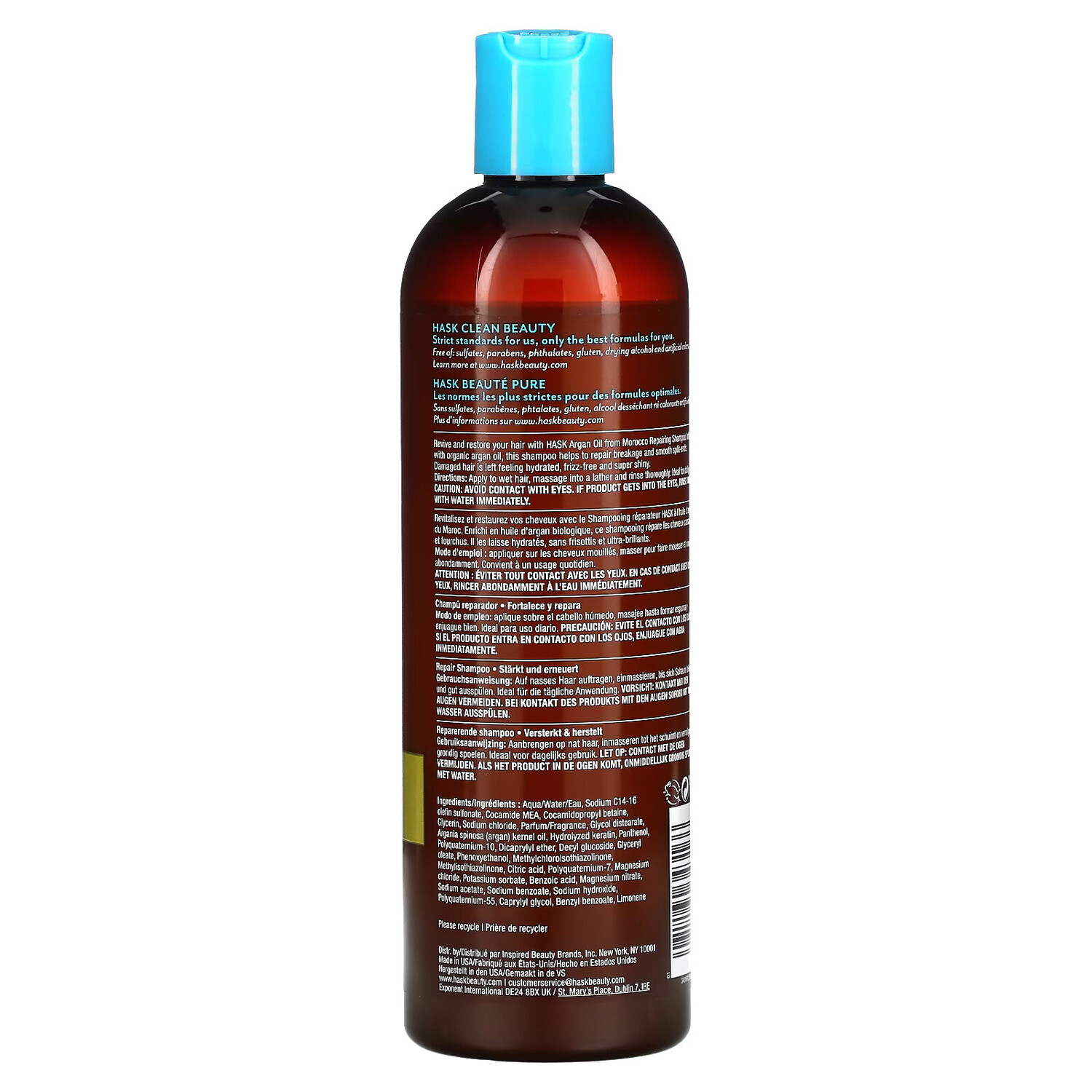 Hask Beauty, Марокко с аргановым маслом, восстанавливающий шампунь, 355 мл (12 жидк. Унций) — фото 3