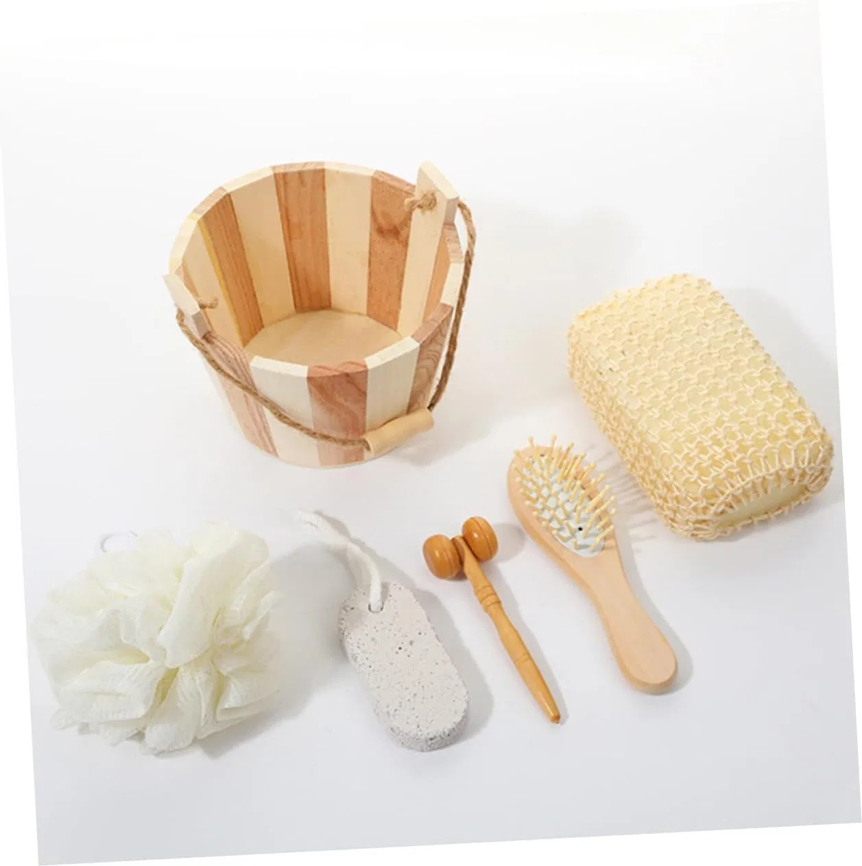 Скребок для тела с массажером для ног, Healeved, 1 шт, 15x15x12 см, Beige — фото 3