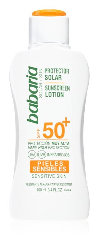 

Молочко для загара для чувствительной кожи SPF 50+ Babaria Sun Sensitive