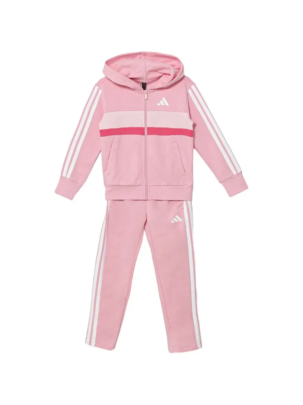 Спортивный костюм в полоску Adidas Kids, розовый