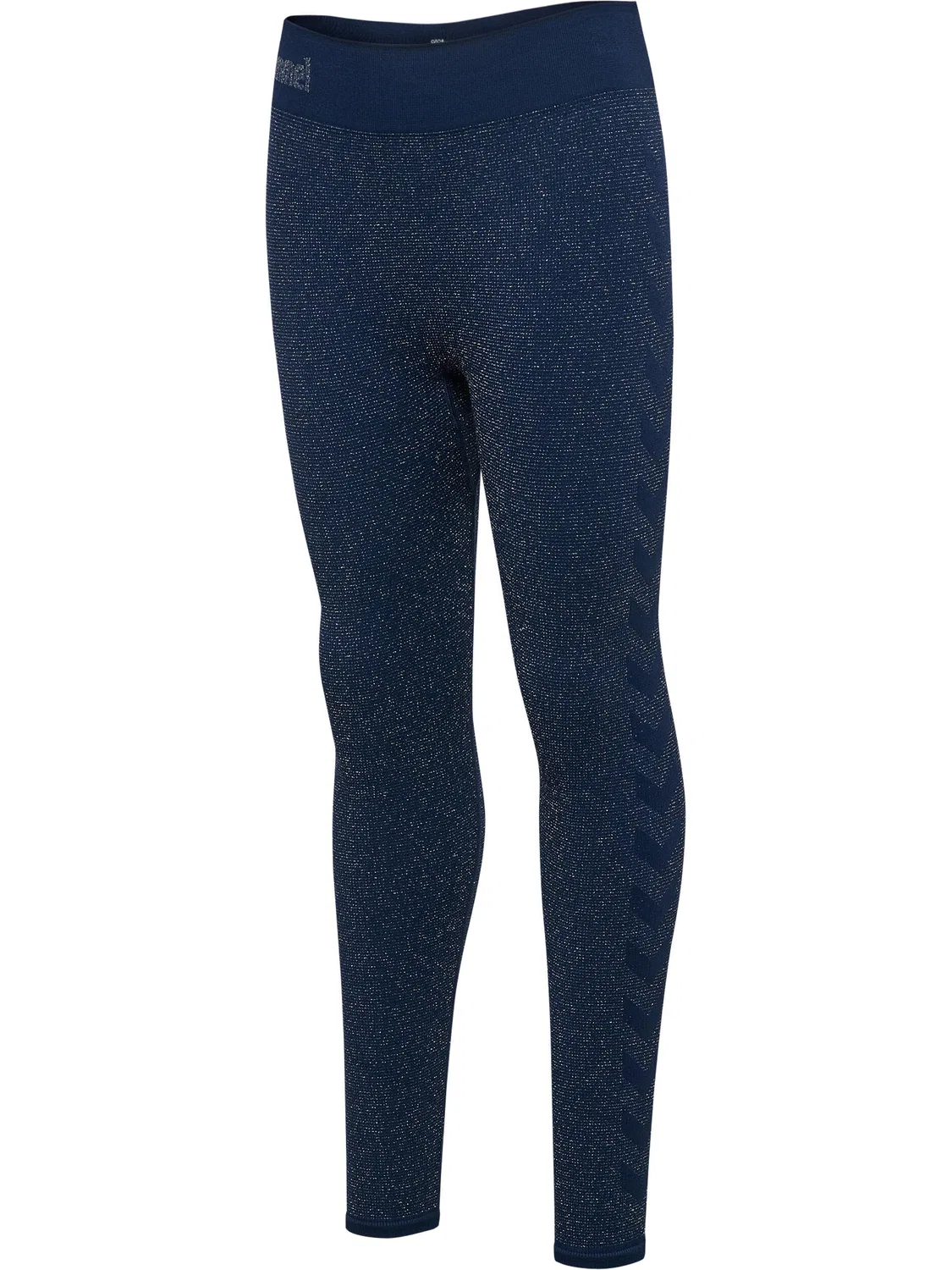 Детские леггинсы с регулируемой талией Hmljr Seamless Hummel, Blau Navyblau Gletscherblau — фото 4