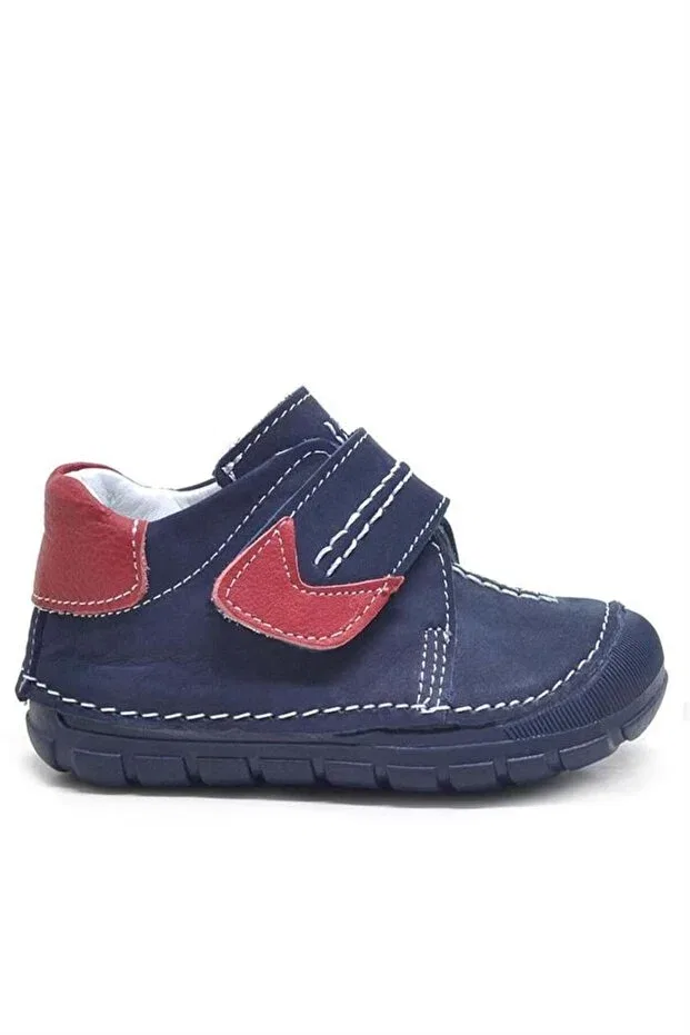 Детские туфли для малышей из натуральной кожи Popeye Rakerplus, Navy Blue — фото 3