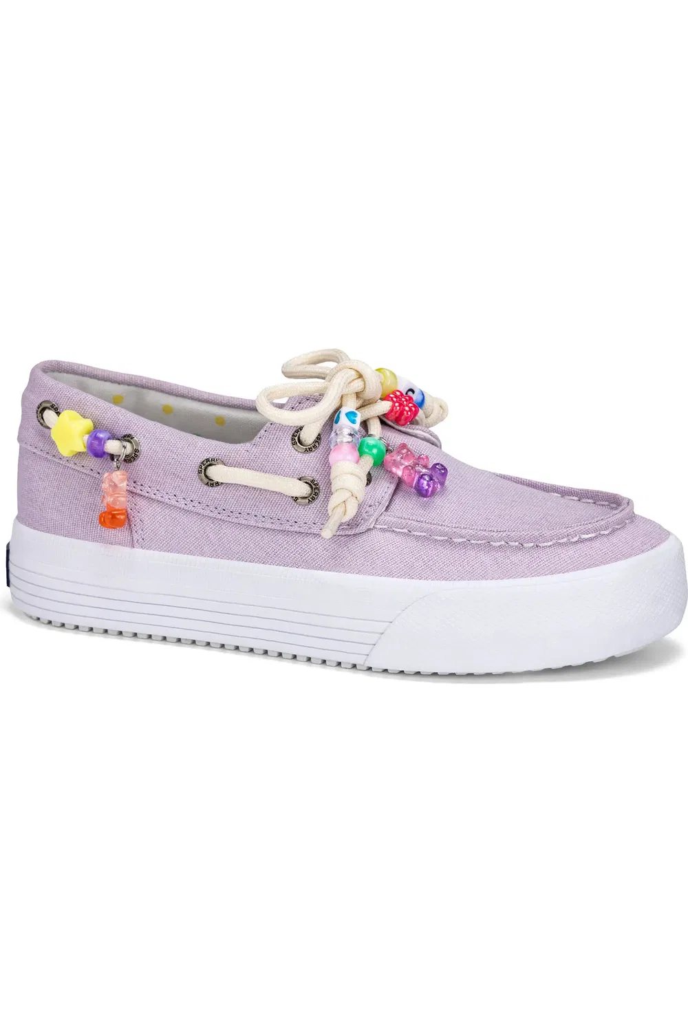 Детские туфли лоферы с системой шнуровки 360° Bahama Platform Sperry, Lavender