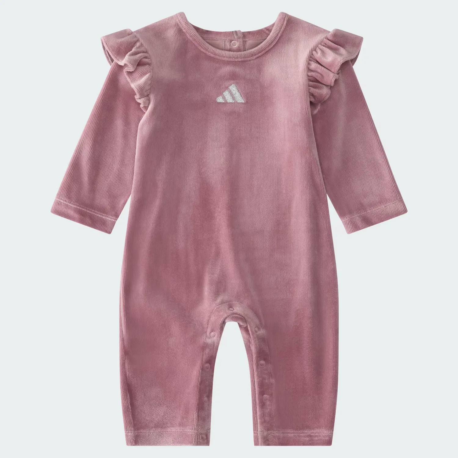Детский велюровый комбинезон с оборками Adidas Sportswear, Magic Mauve