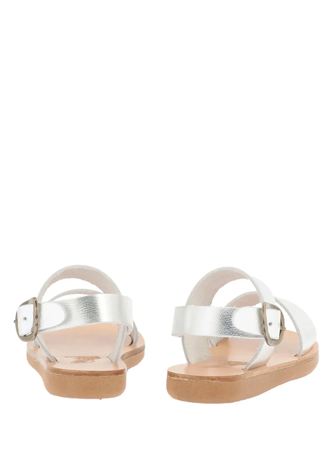 Сандалии детские Ancient Greek Sandals Little Clio, silver — фото 3
