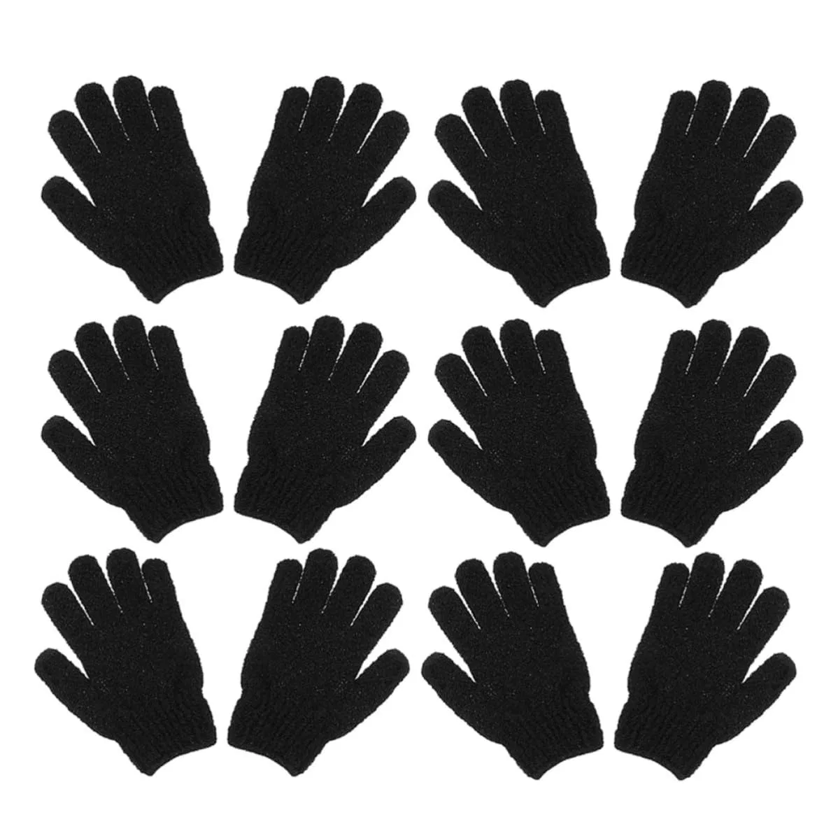 Пилинг-перчатки 6 пар, CRAFTHROU, Polyester, Черный