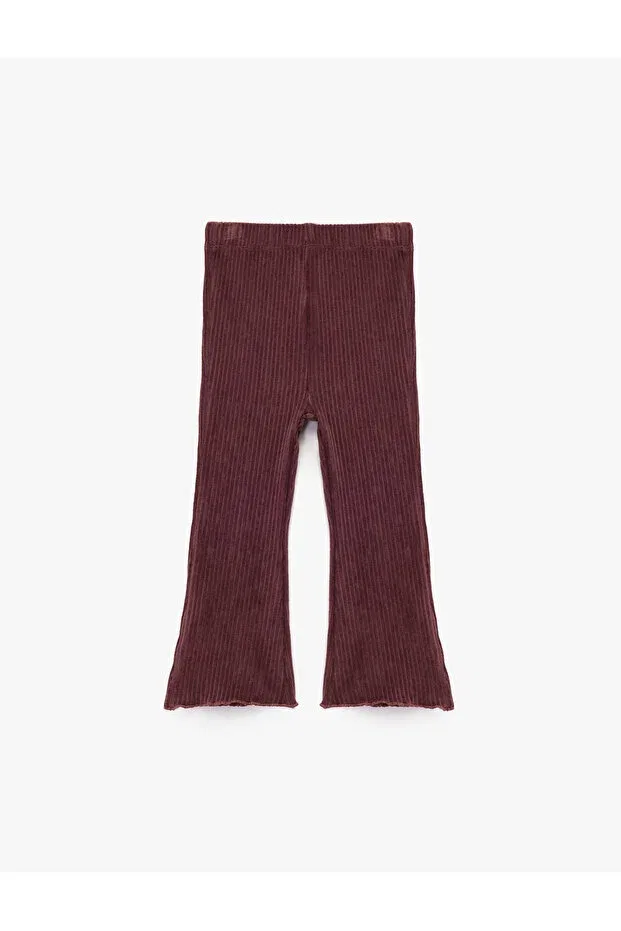 Детские леггинсы для девочек велюровые Cotton Basic Velvet Koton, Murdum