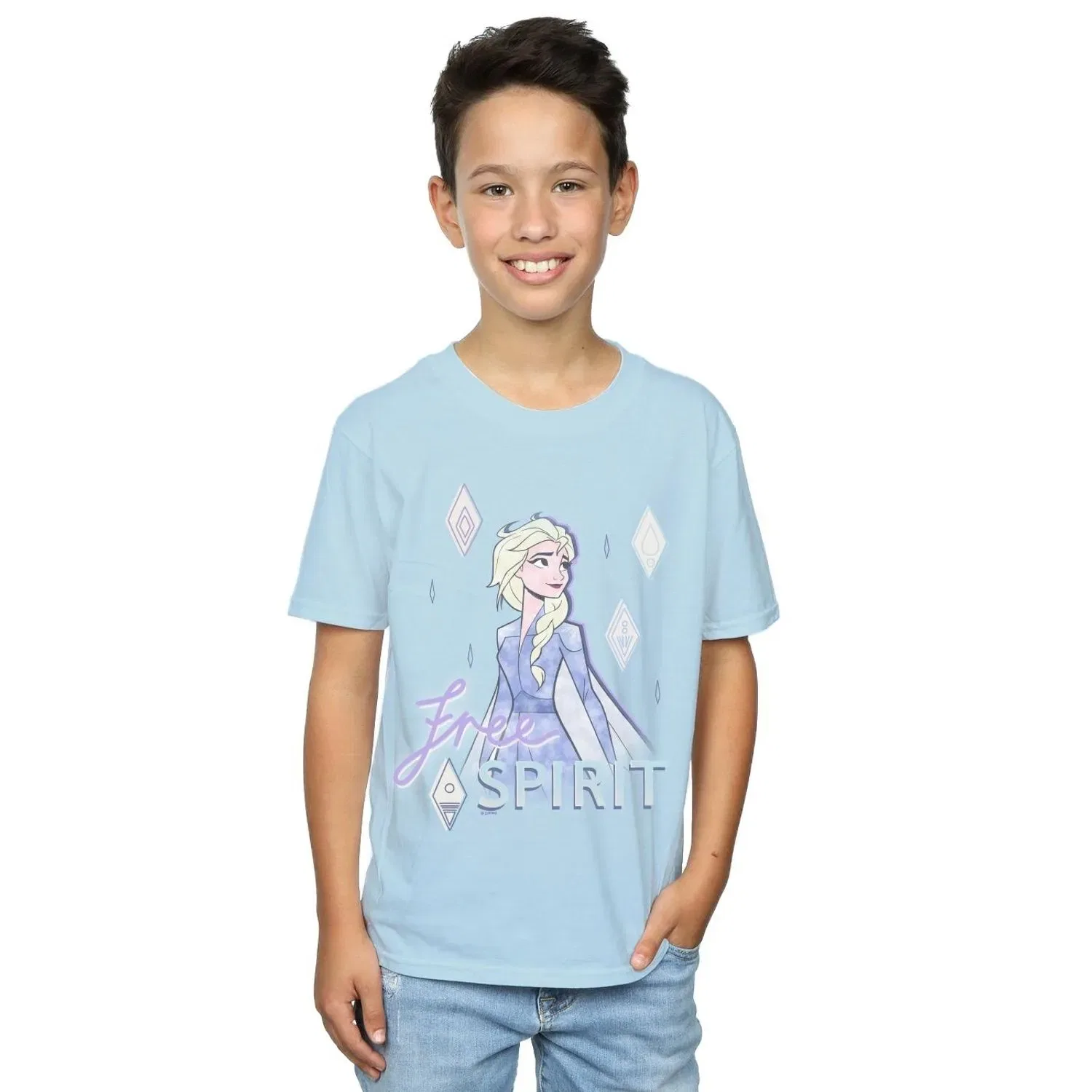 Футболка с принтом Elsa Free Spirit Disney, нежно-голубой